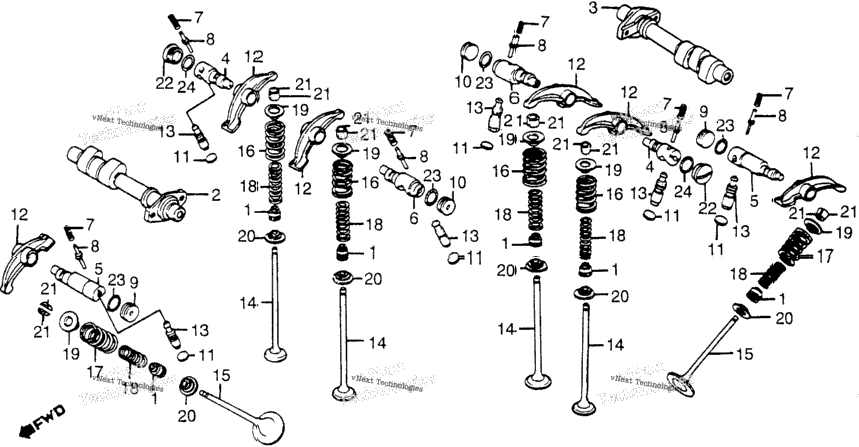 Camshaft + Valve