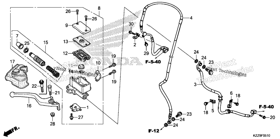 Front Brake Master Cylinder (2)