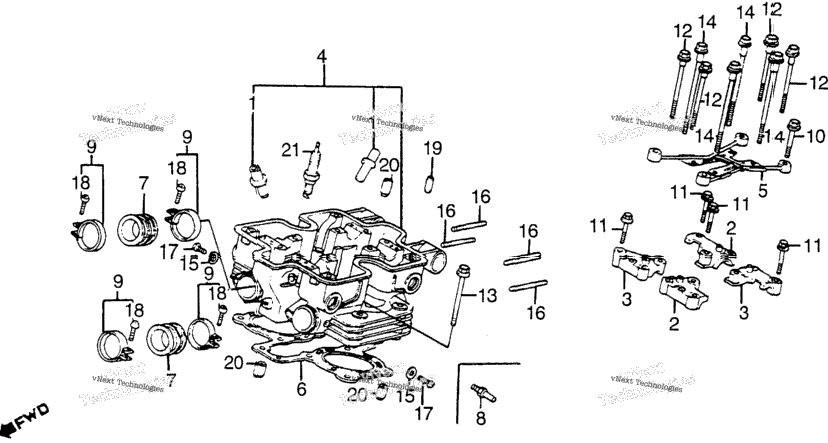 Rear Cylinder Head