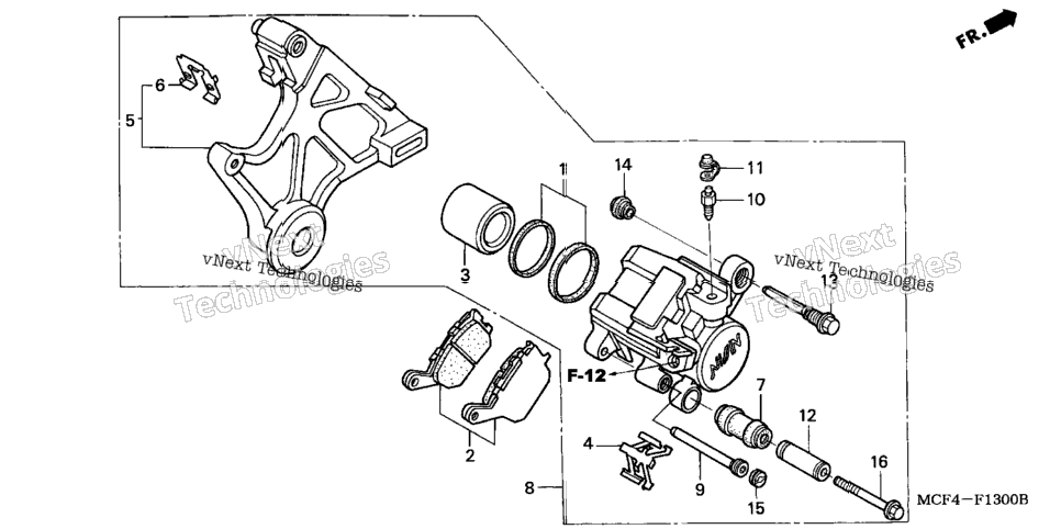 Rear Brake Caliper