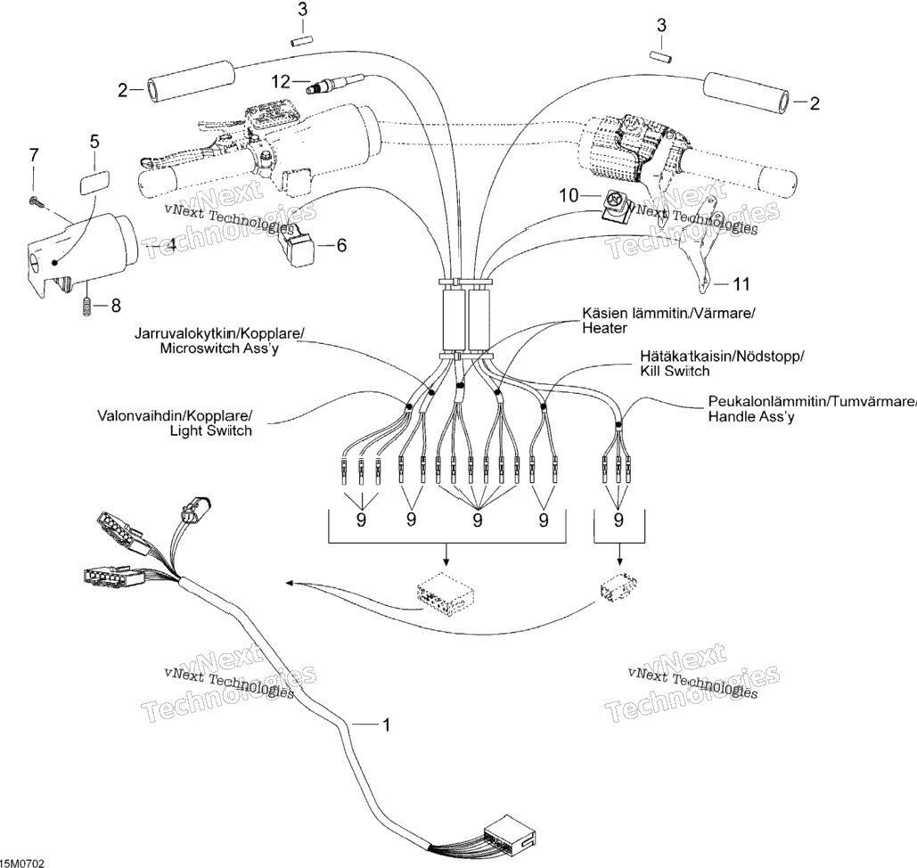 Steering Wiring Harness Wt 600