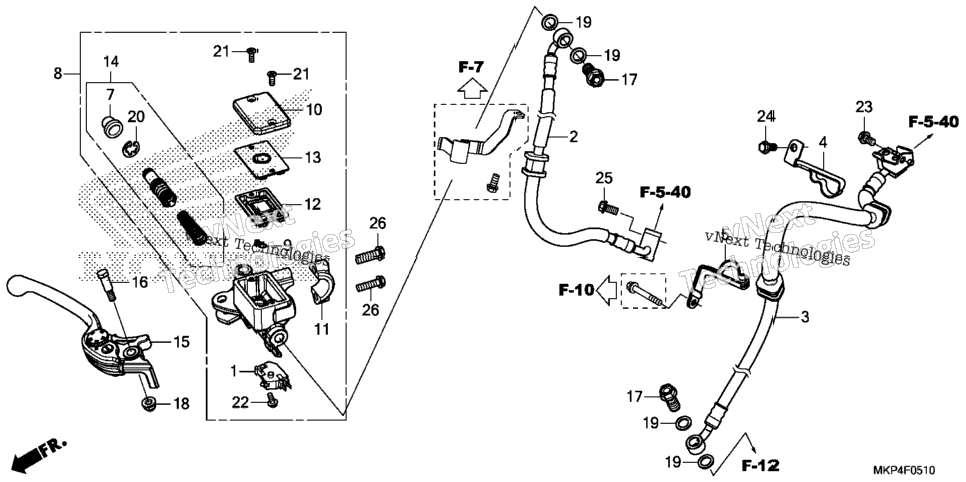 Front Brake Master Cylinder (2)