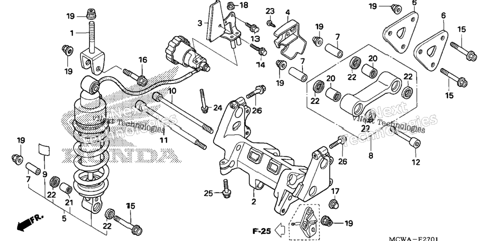 Rear Shock Absorber (Abs)