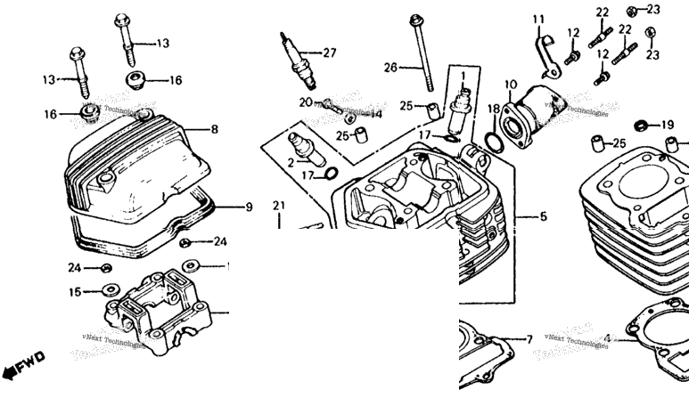 Cylinder Head + Cylinder