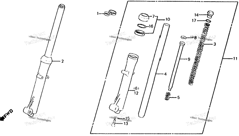 Front Shock Absorber 83-85