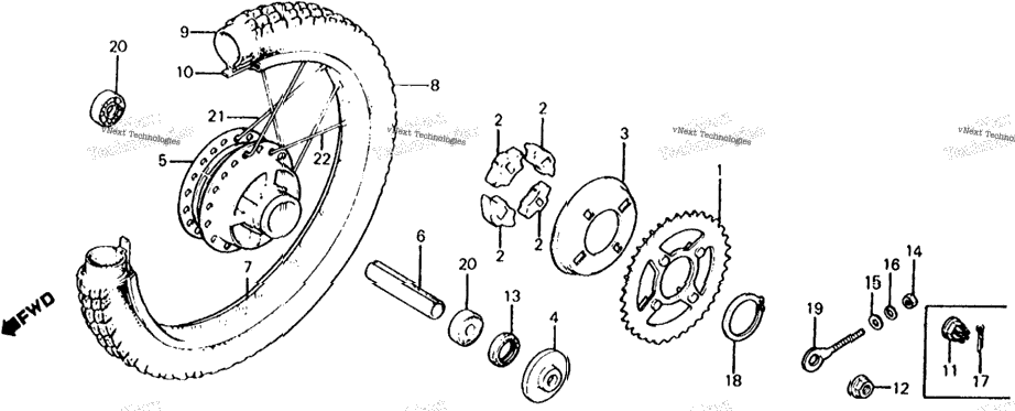 Rear Wheel 81-85