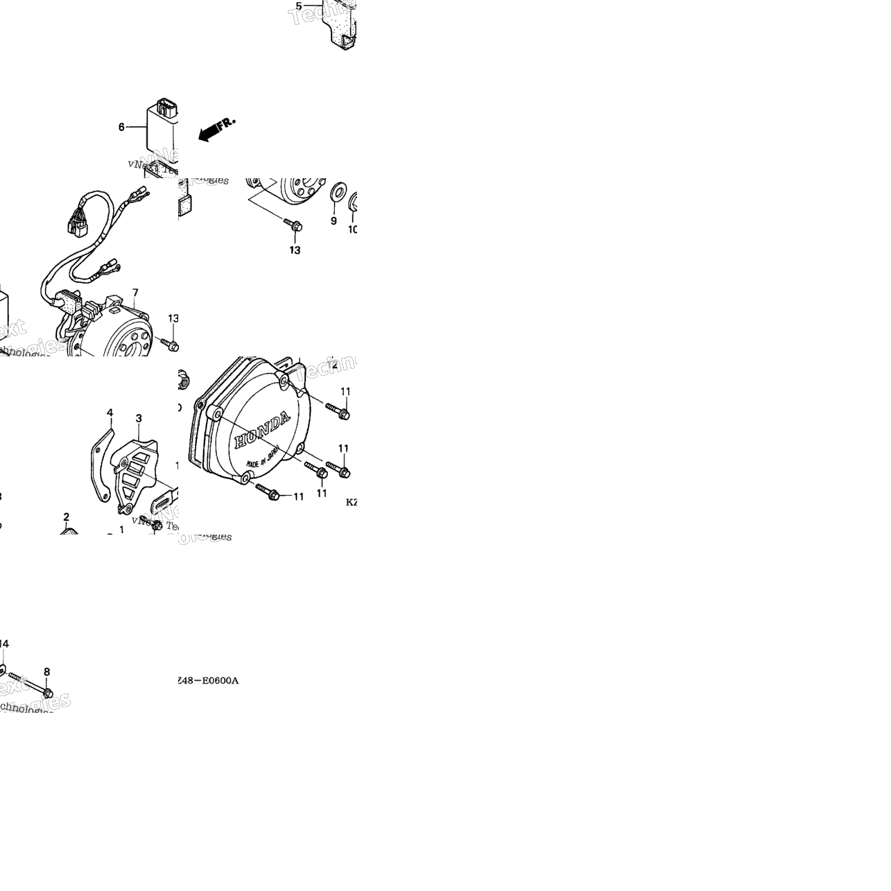 Left Crankcase Cover + Alternator