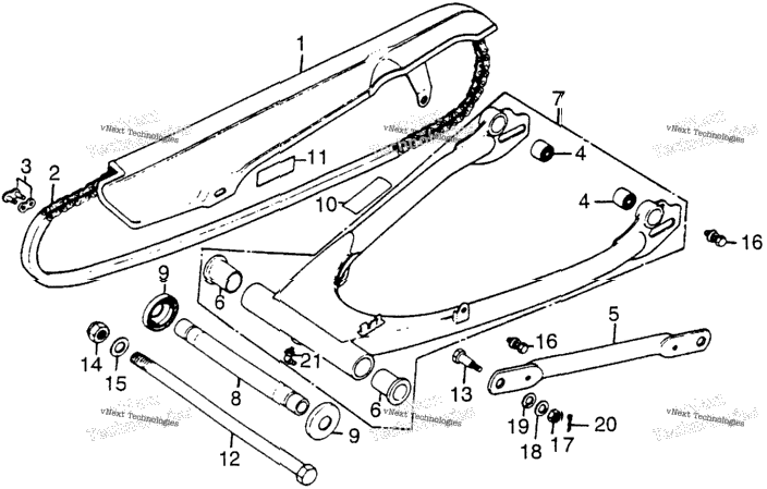 Swingarm + Chain