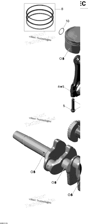 Crankshaft, Pistons And Balance Shaft