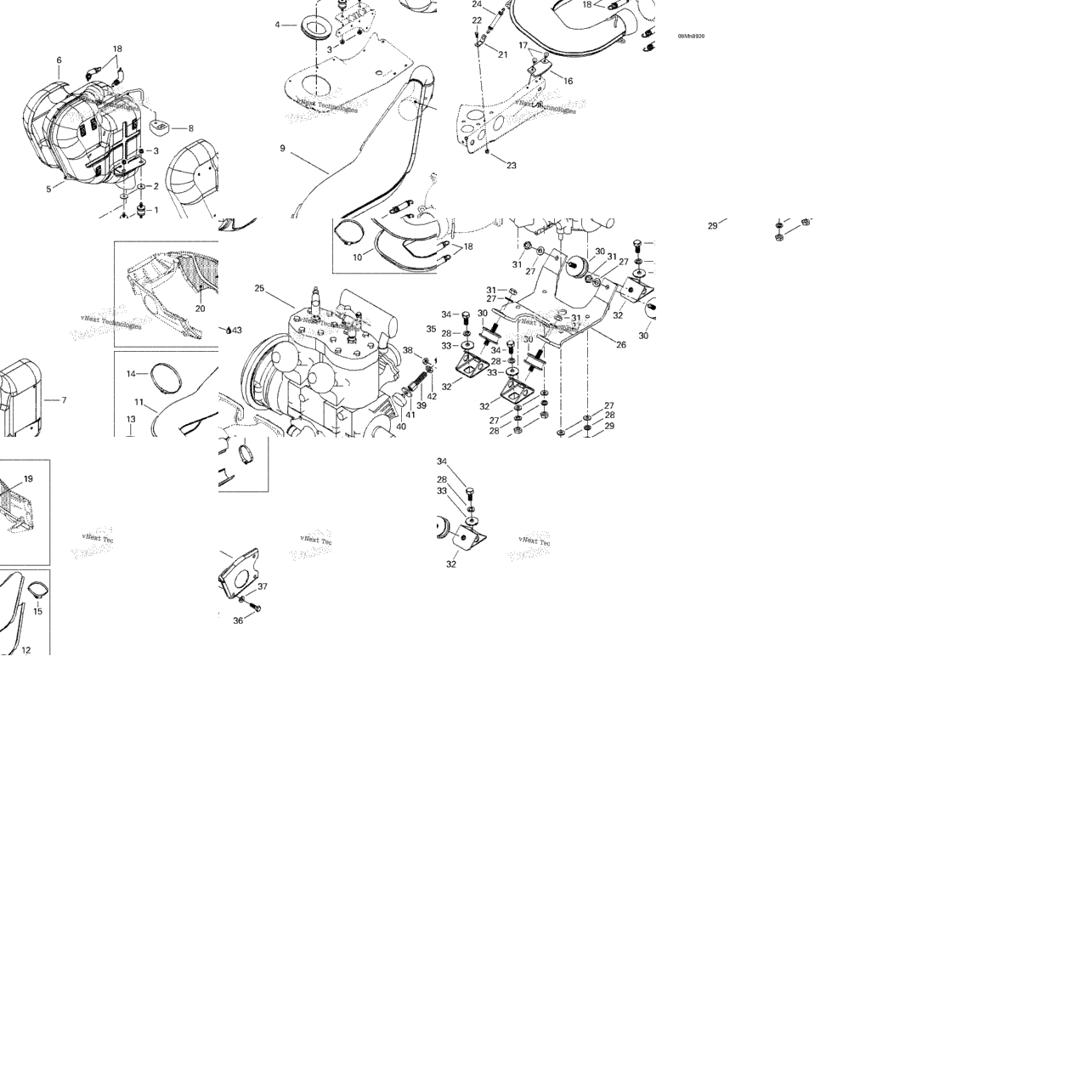 Engine Support And Muffler