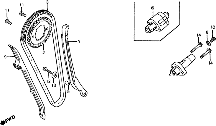CAM CHAIN / TENSIONER