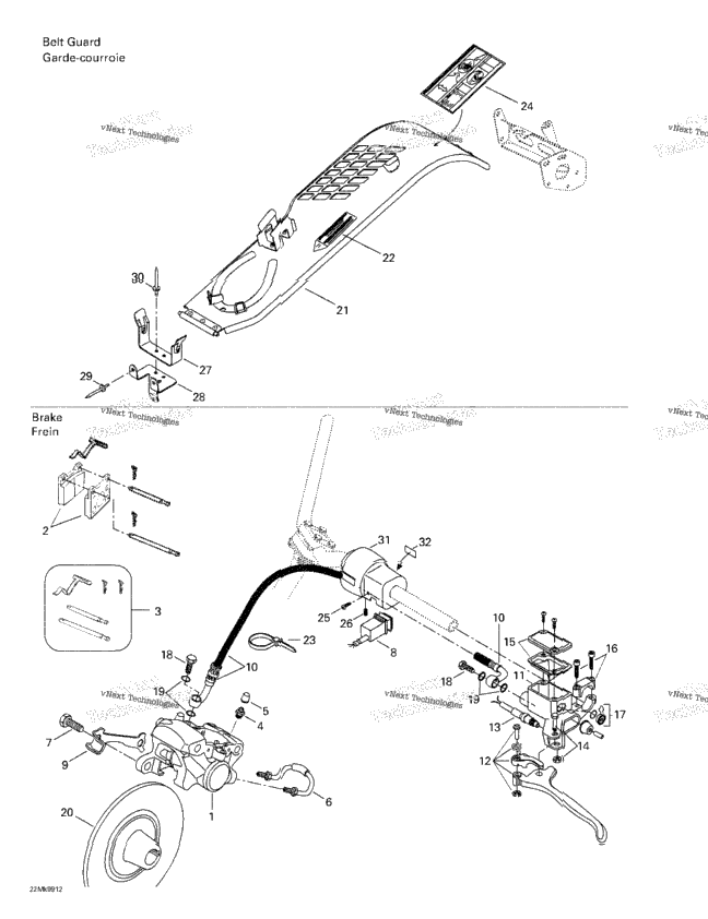 Hydraulic Brake And Belt Guard