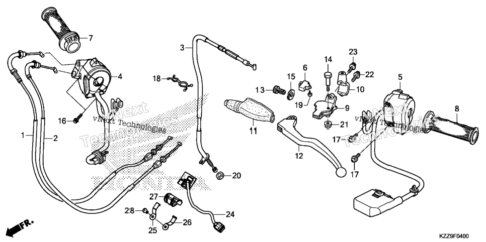 Handle Lever@Switch@Cable
