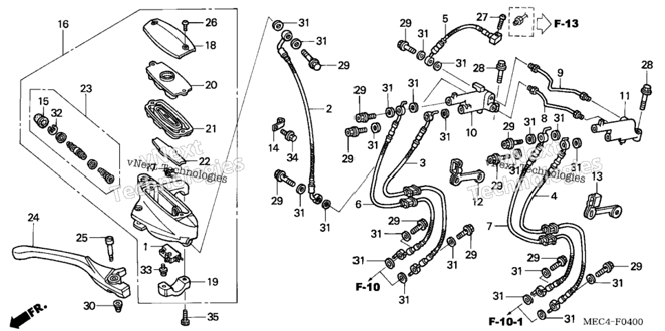 Front Brake Master Cylinder