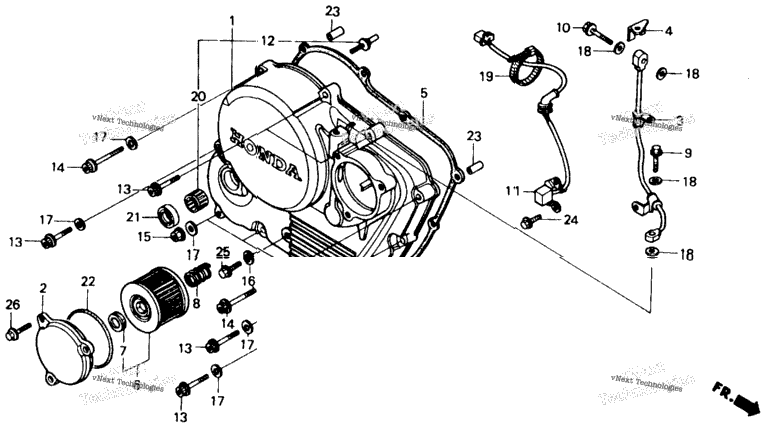 Right Crankcase Cover 88-92