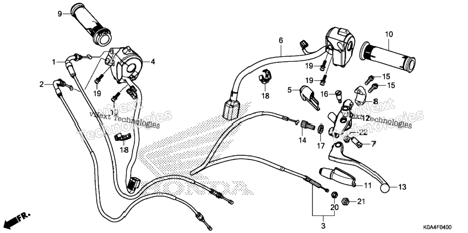 Handle Lever@Switch@Cable