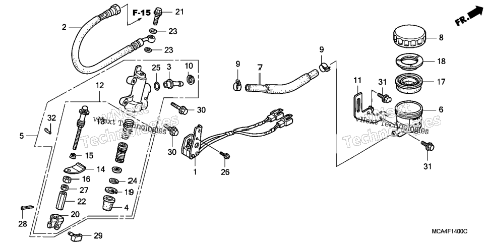 Rear Brake Master Cylinder