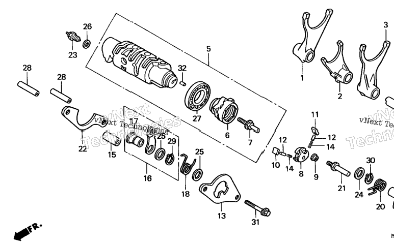 Gearshift Drum