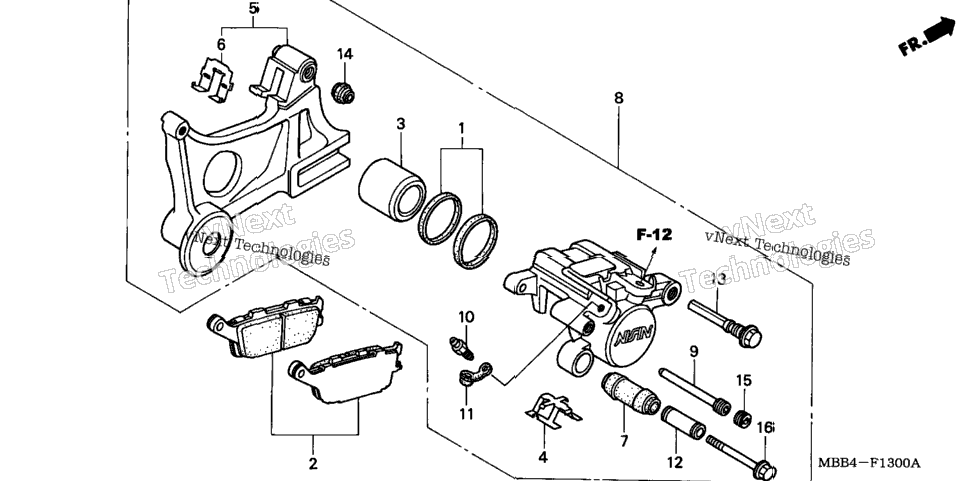 Rear Brake Caliper