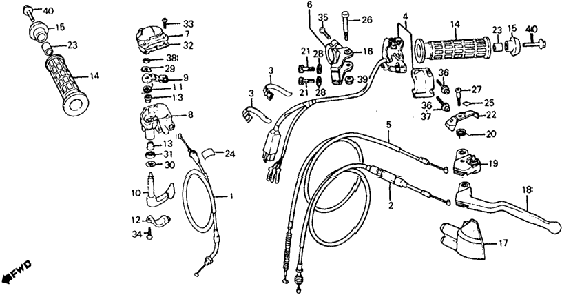 HANDLE LEVER / SWITCH / CABLE