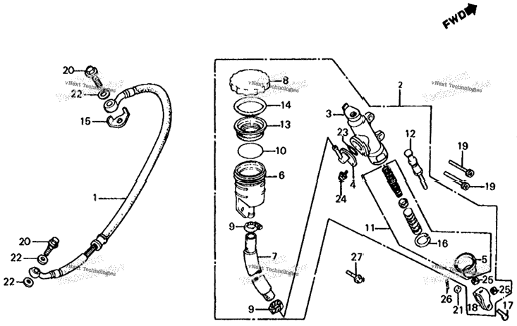 Rear Brake Master Cyl