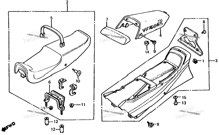 Seat + Rear Cowl