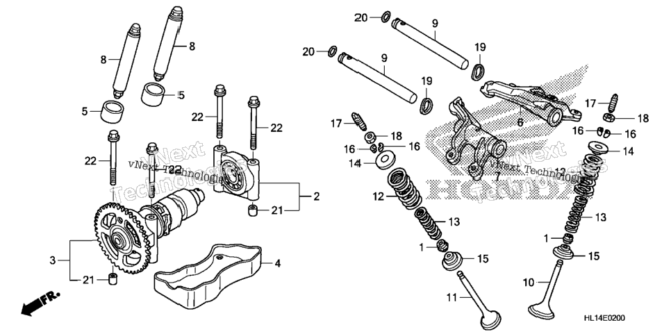Camshaft + Valve