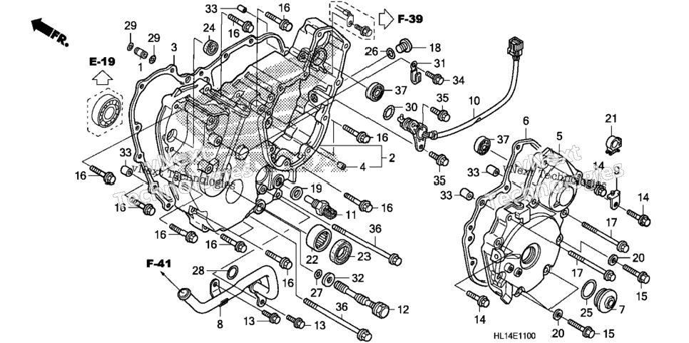 Rear Crankcase Cover