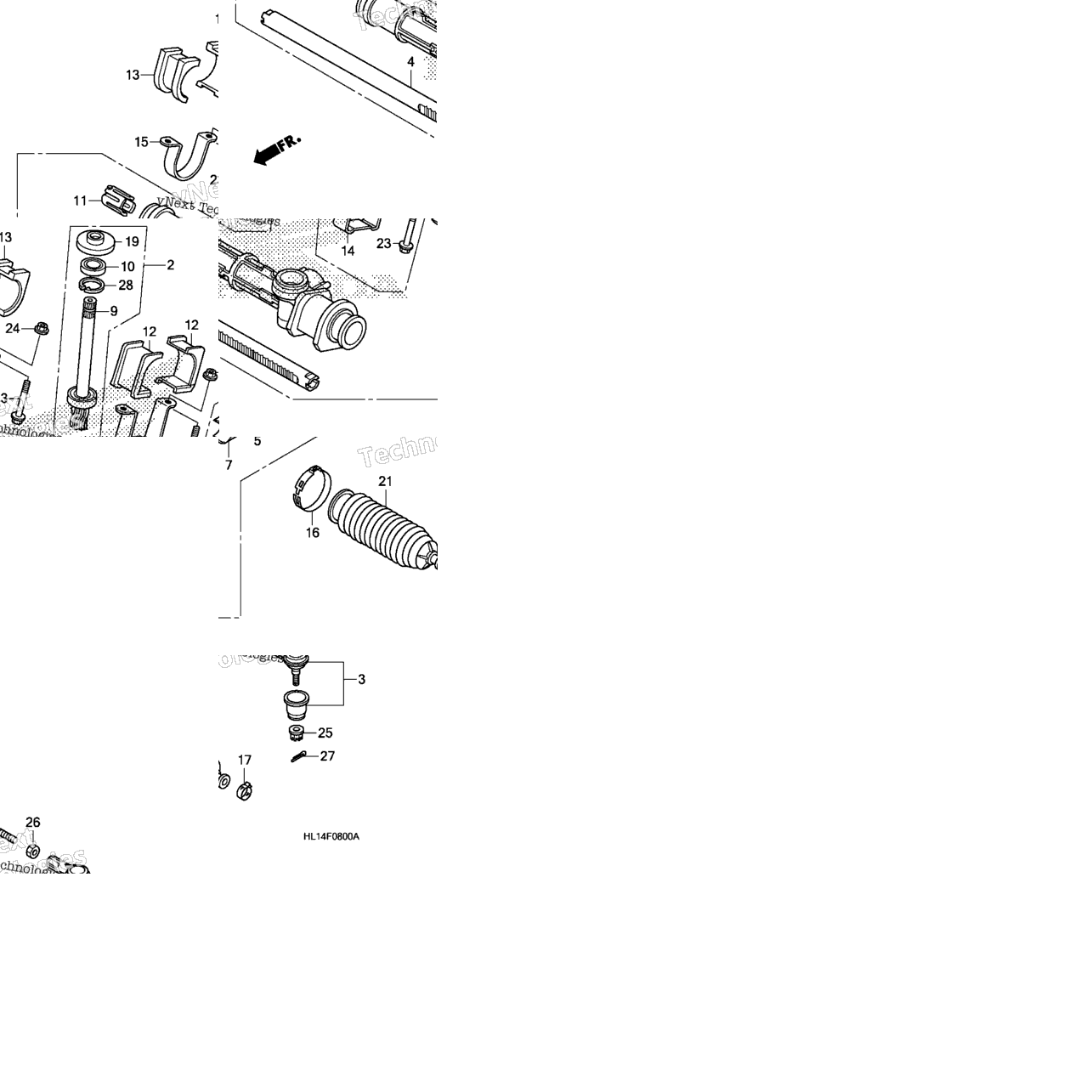 Steering Gear Box + Tie Rod