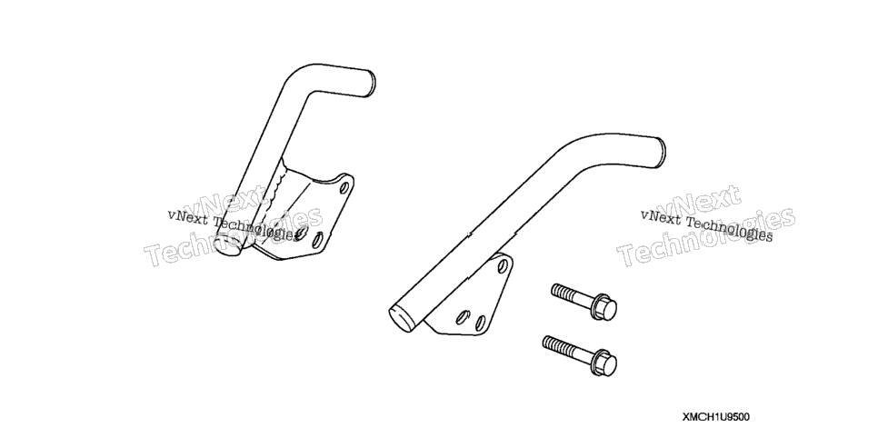 Chrome Passenger Grab Rail