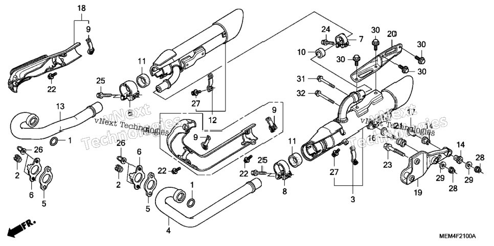 Exhaust Muffler ('04-'07)