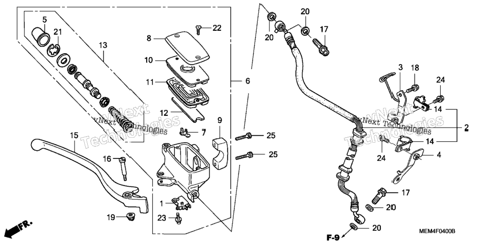 Front Brake Master Cylinder