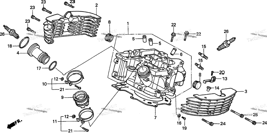 Cylinder Head (Rr.)