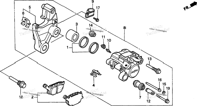 Rear Brake Caliper