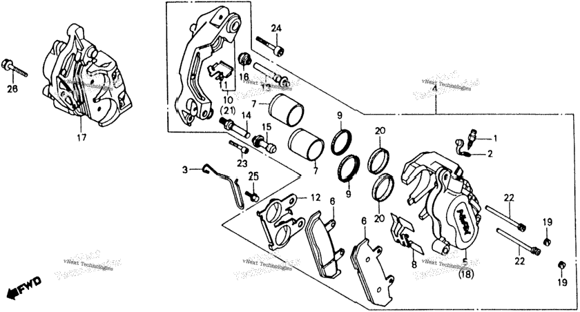 Front Brake Caliper