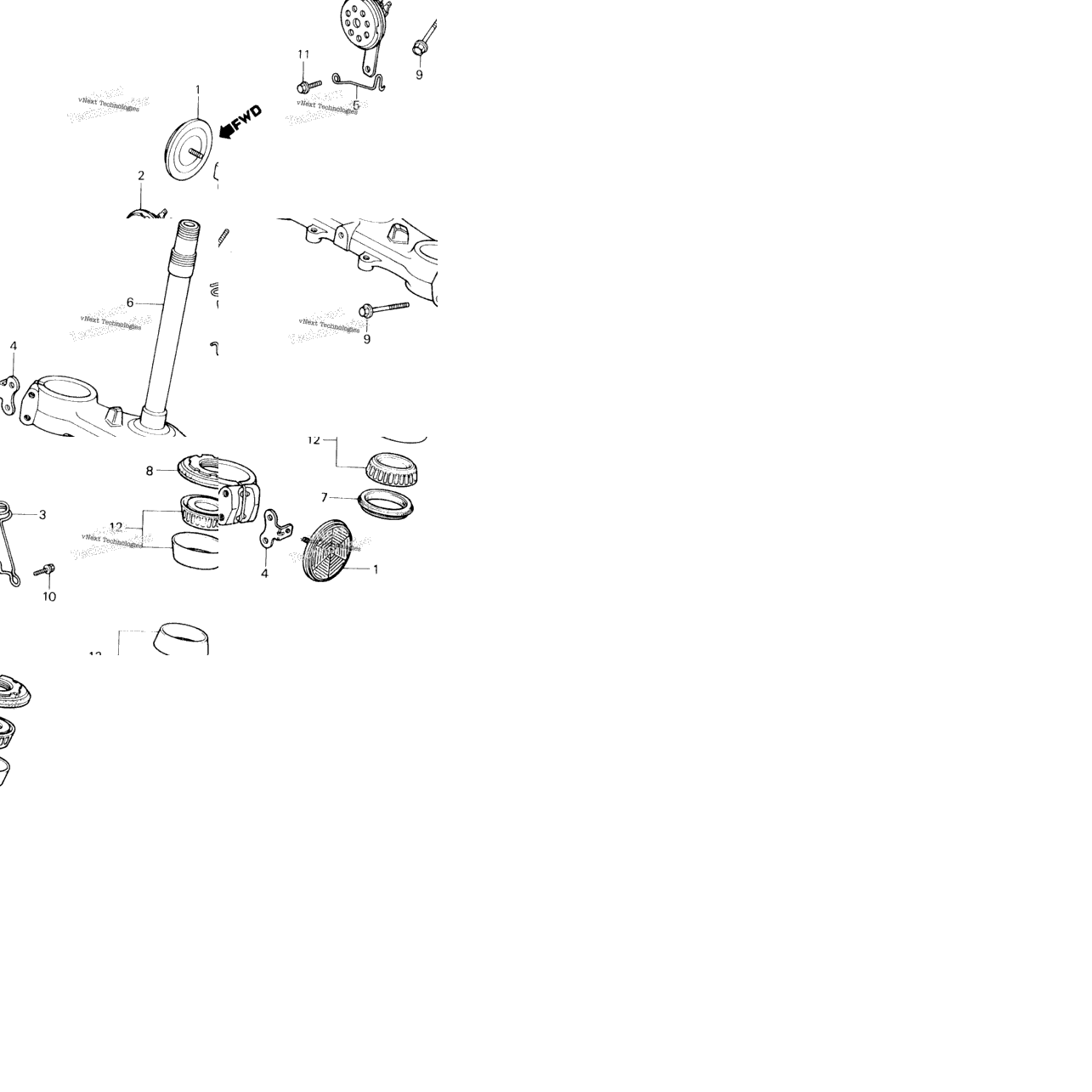 Steering Stem + Horn