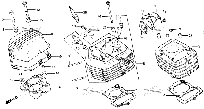 Cylinder Head + Cylinder