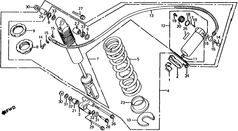 REAR SHOCK ABSORBER