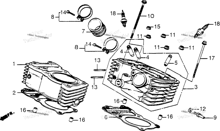 Rear Cylinder Head