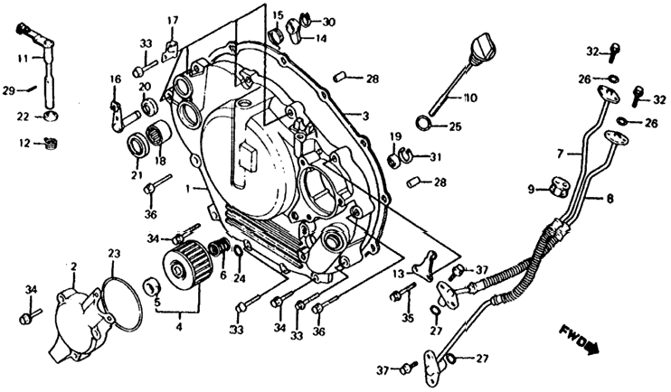 RIGHT CRANKCASE COVER