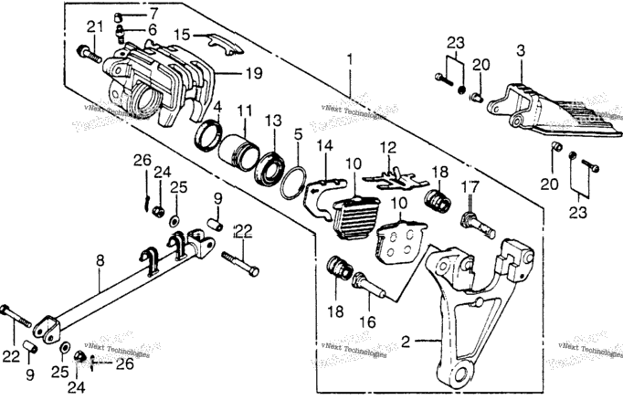 Rear Brake Caliper