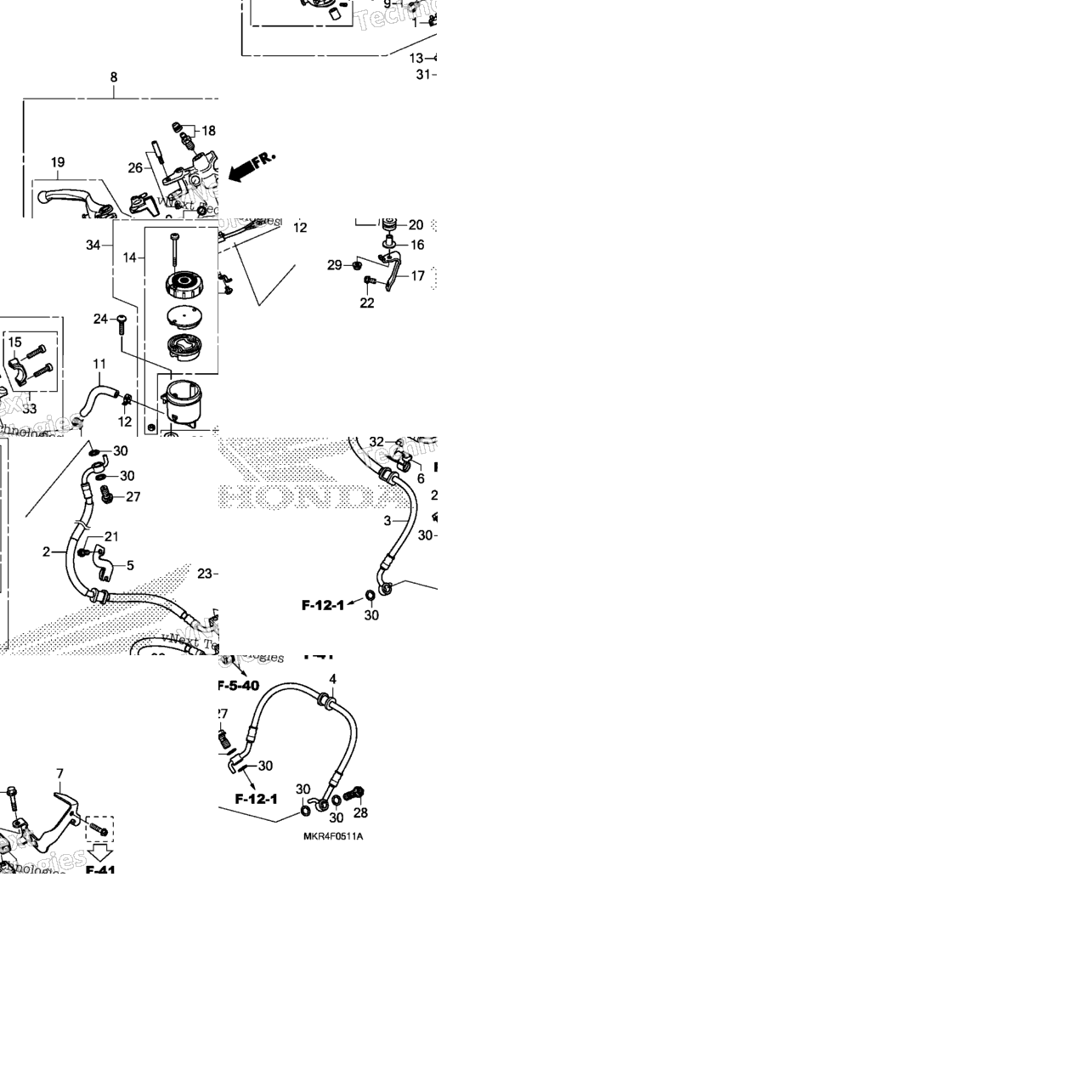 Front Brake Master Cylinder (2)