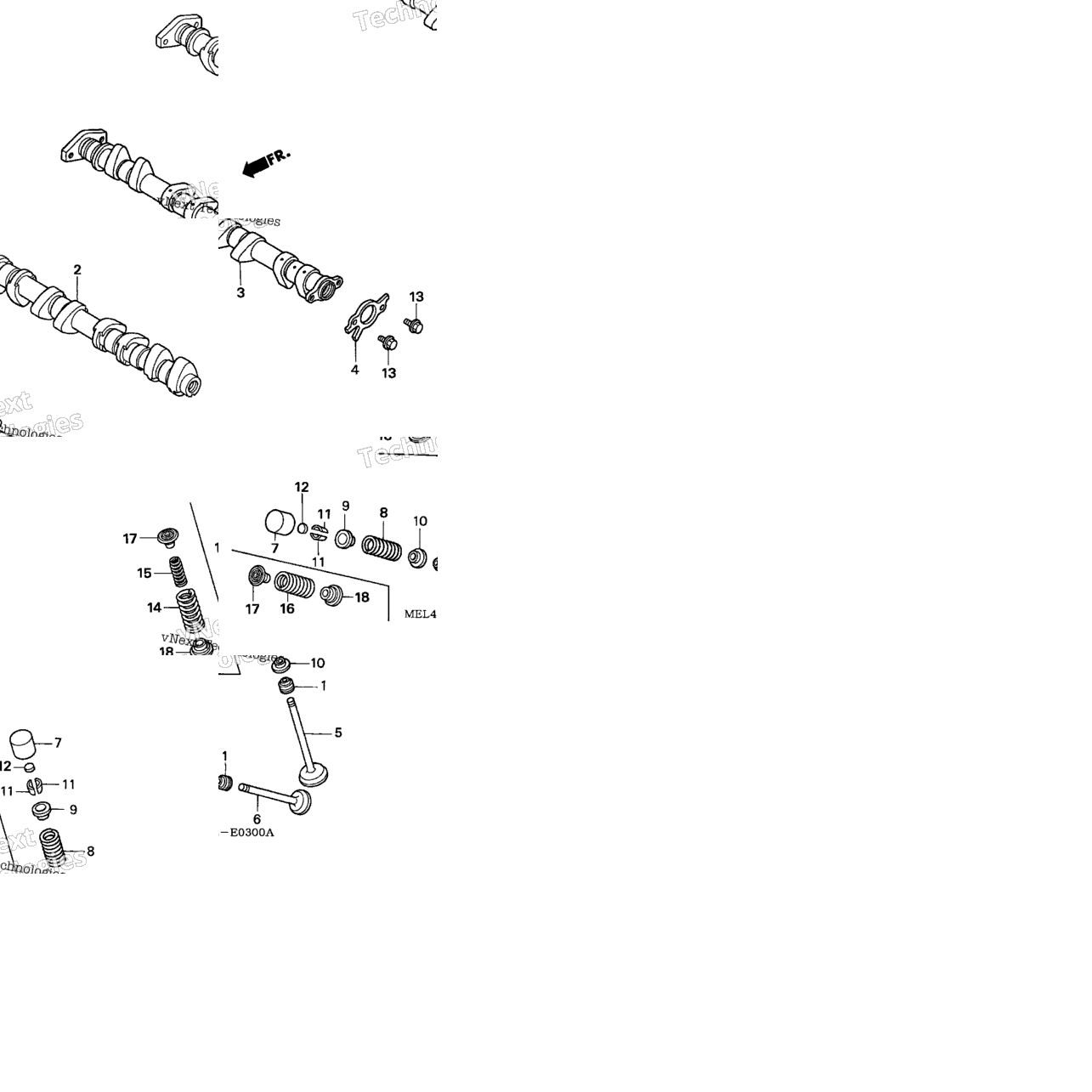 Camshaft + Valve