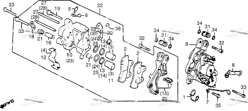 Front Brake Caliper