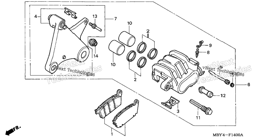 Rear Brake Caliper