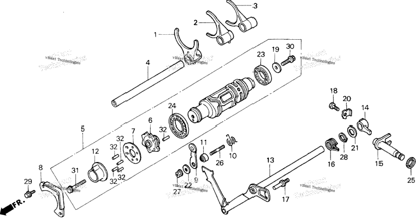 Shift Drum + Shift Fork