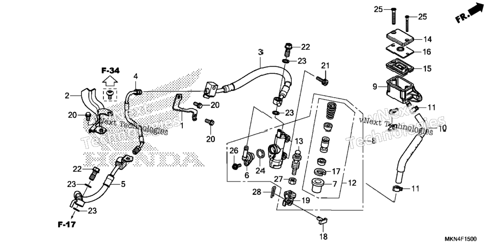 Rear Brake Master Cylinder (1)