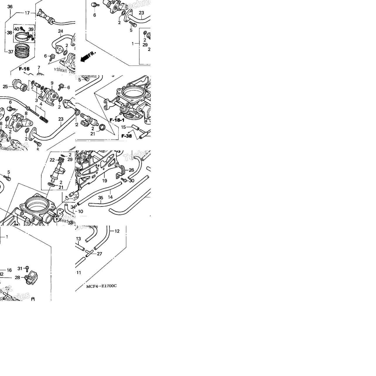 Throttle Body (Assy.) ('00-'01)