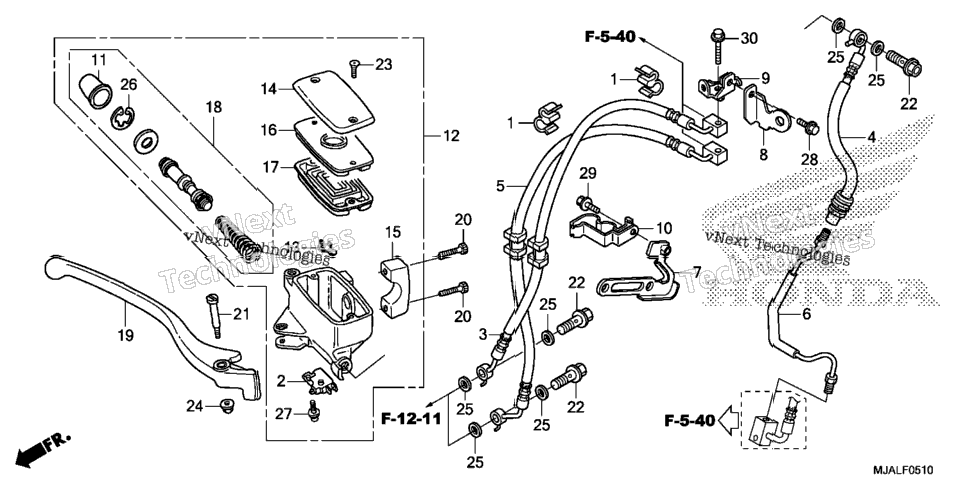 Front Brake Master Cylinder (2)