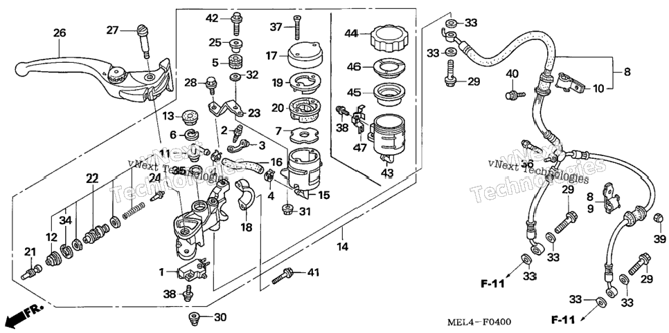 Front Brake Master Cylinder